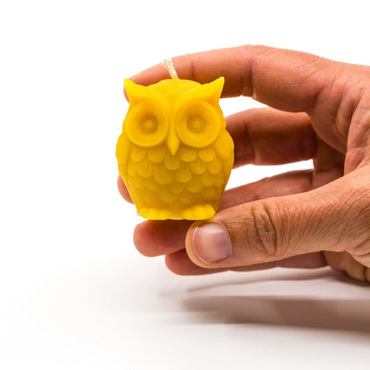 Petit Hibou en cire d'abeille