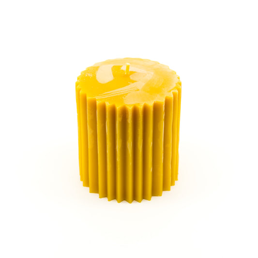 Pilier cannelé en cire d'abeille bio