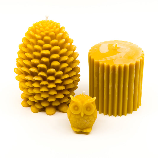 Cône géant en cire d'abeille bio